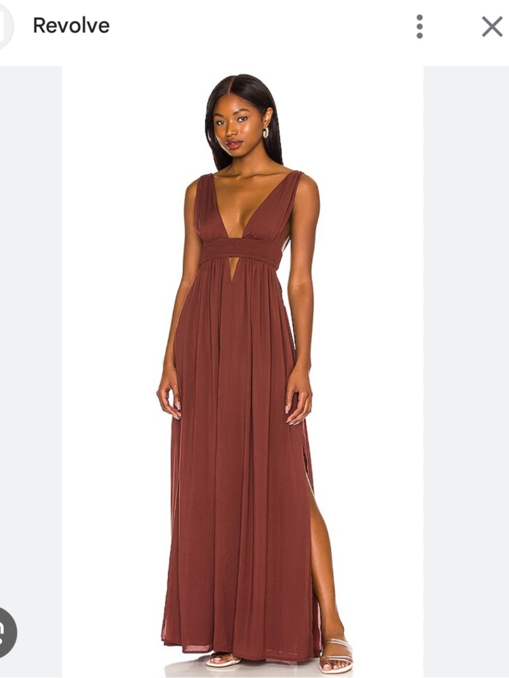 Indah Maxi Dress in Namibia Brown